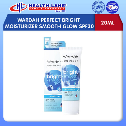 WARDAH PERFECT BRIGHT MOISTURIZER SMOOTH GLOW SPF30 (20ML)